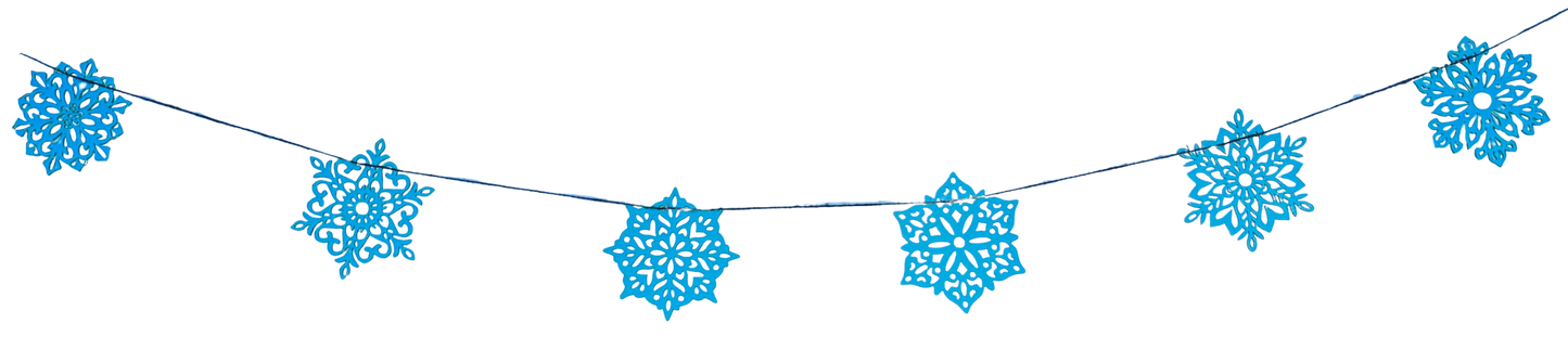The Outdoor / Indoor Snowflake Garland