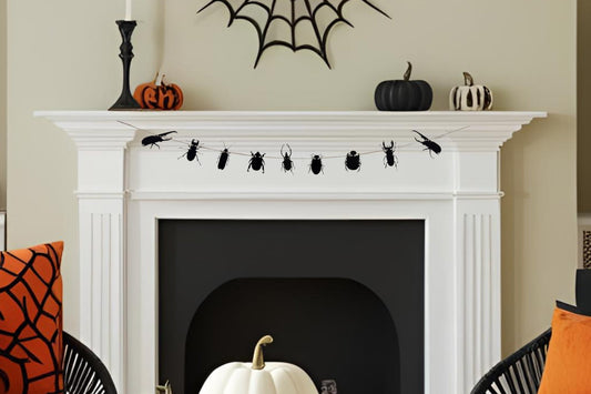 beetle bug garland banner bunting halloween fall home decor