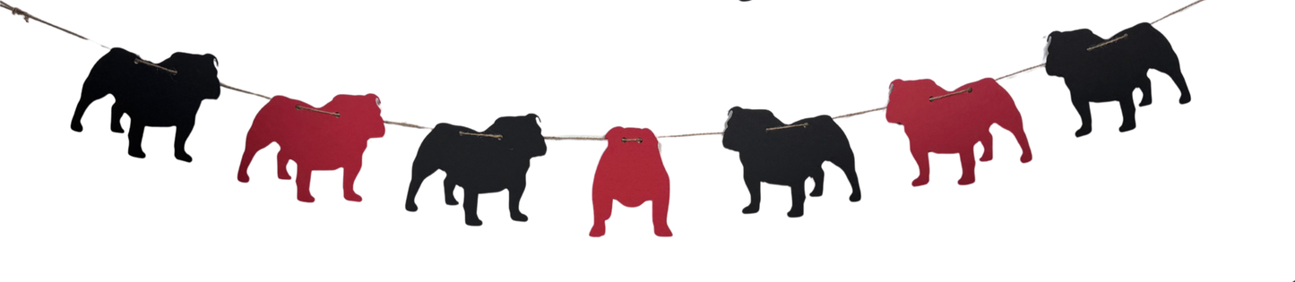 The Red and Black Bulldog Garland