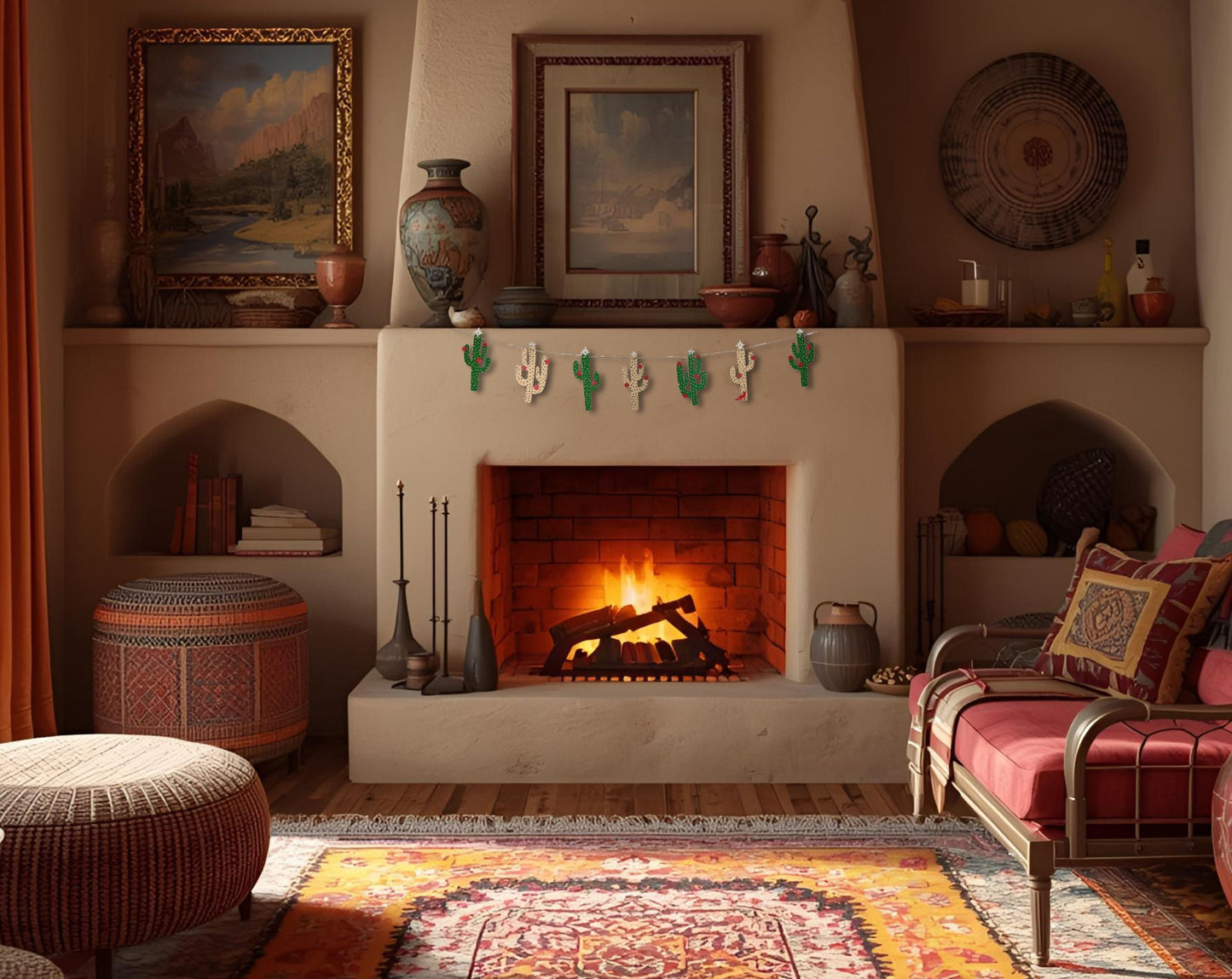 The Christmas Cacti Garland