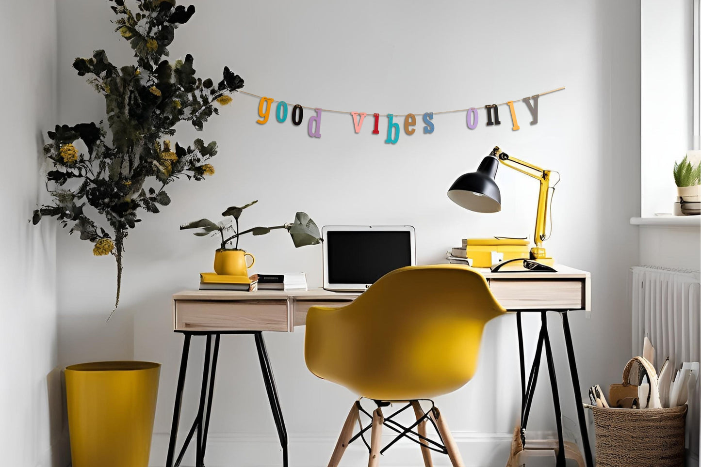 good vibes only garland banner bunting