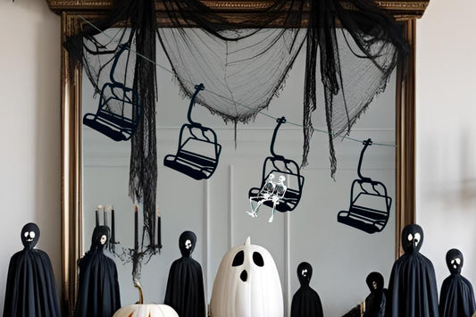 Halloween Chairlift Garland Skeleton Decor