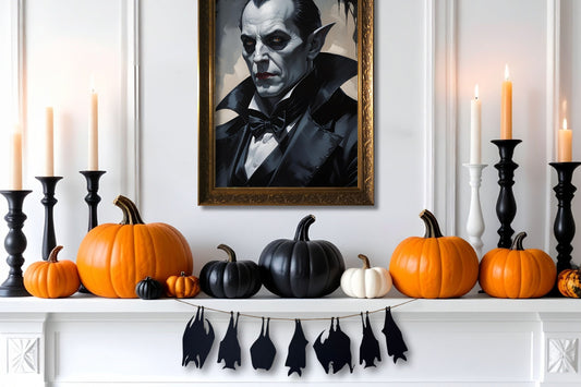 hanging bat garland Halloween