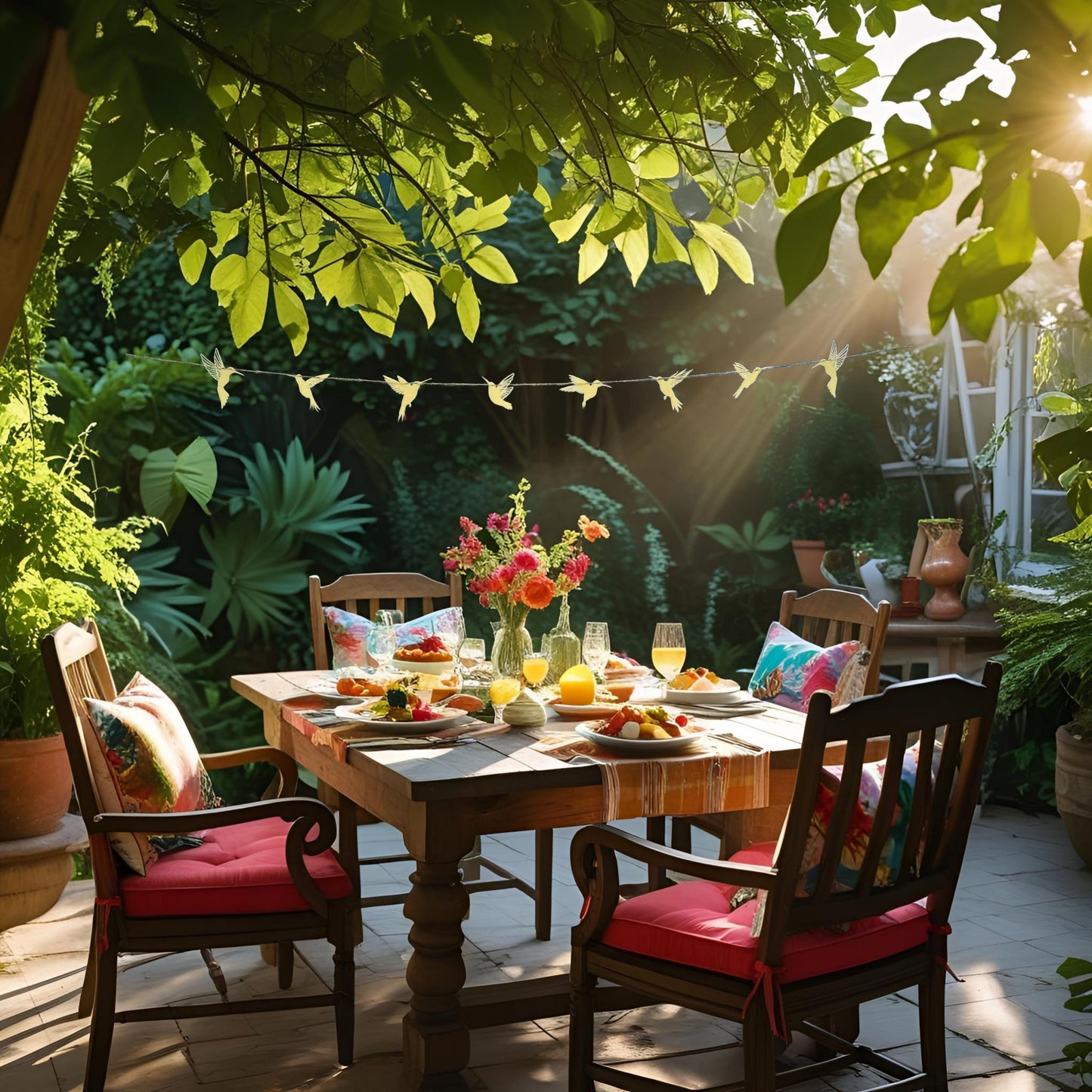 The Outdoor Hummingbird Garland