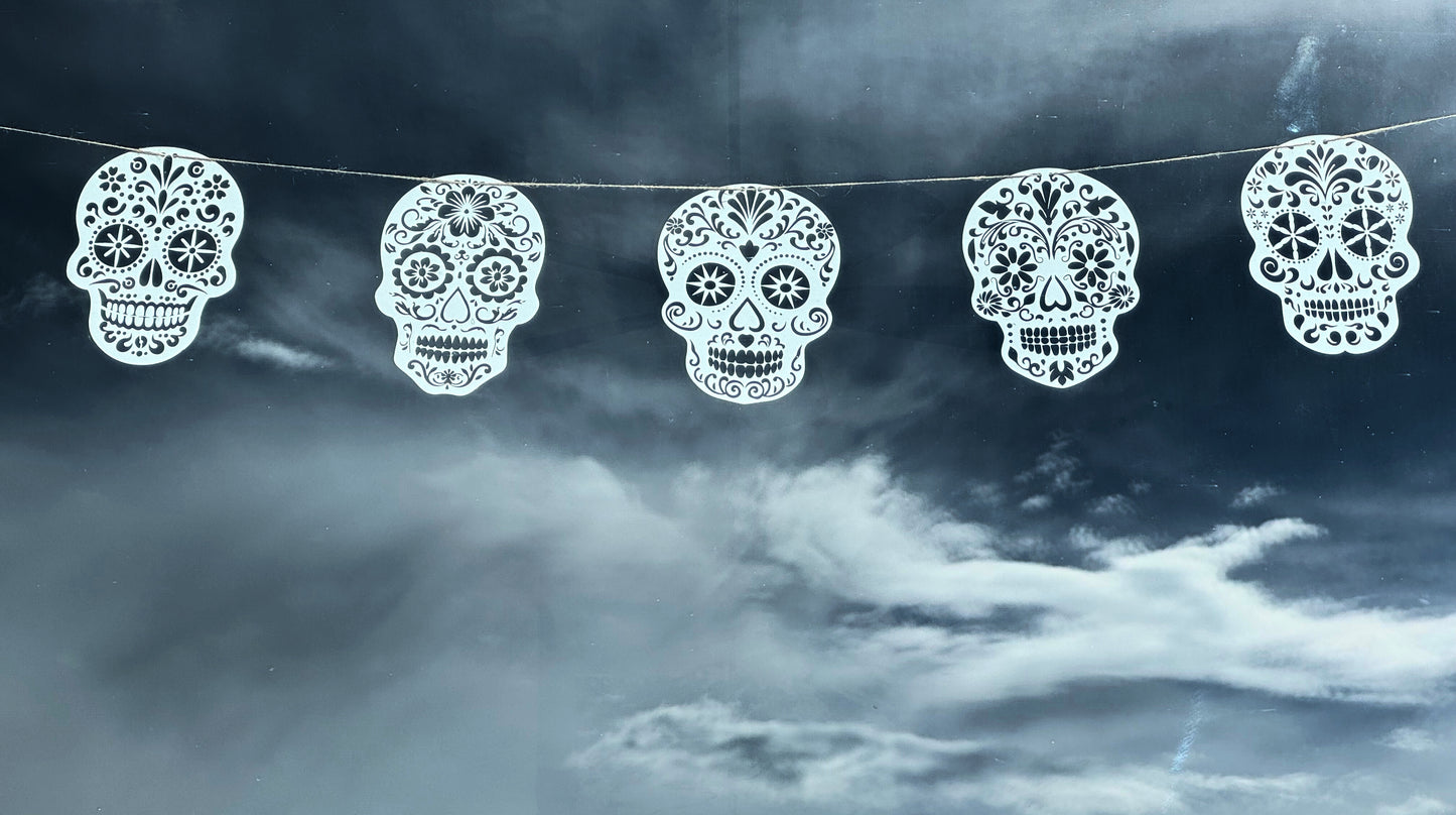 Day of the Dead Sugar Skull Garland