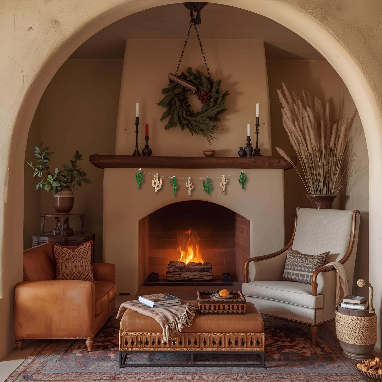 The Christmas Cacti Garland