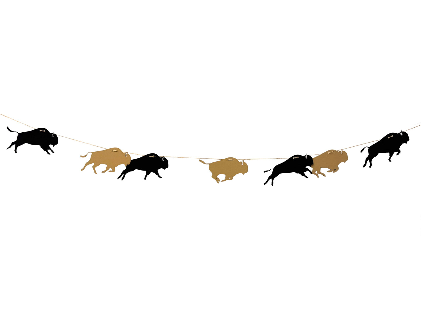 The Black and Gold Buffalo Garland