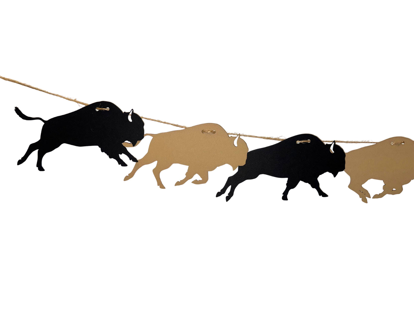 The Black and Gold Buffalo Garland