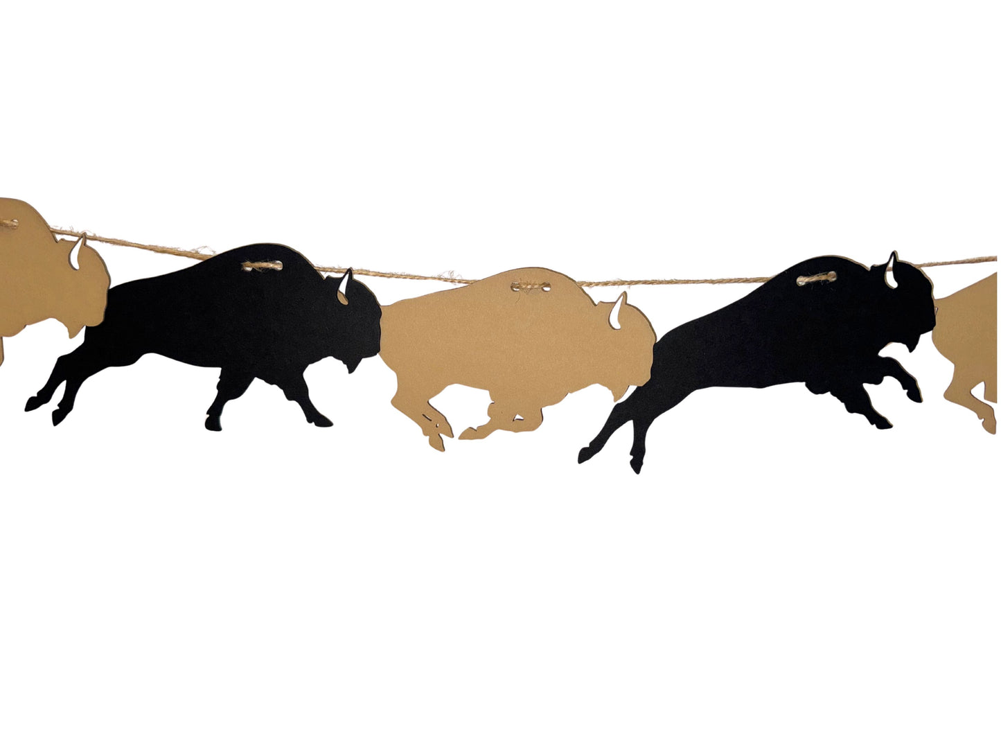 The Black and Gold Buffalo Garland