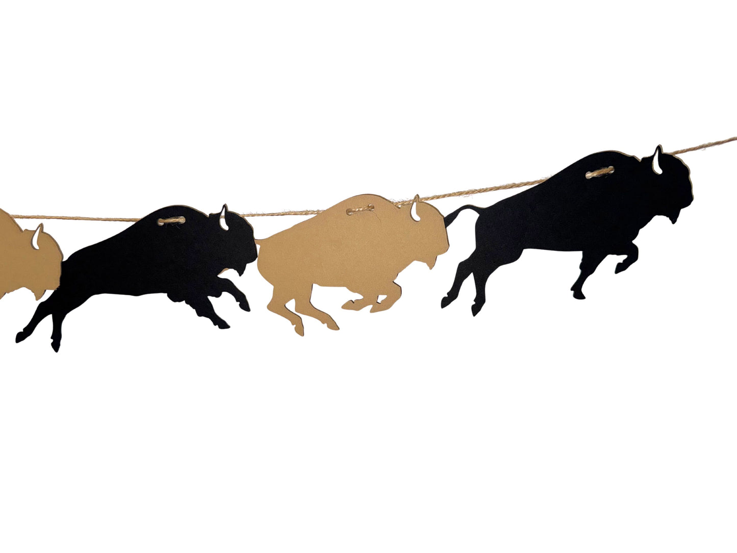 The Black and Gold Buffalo Garland