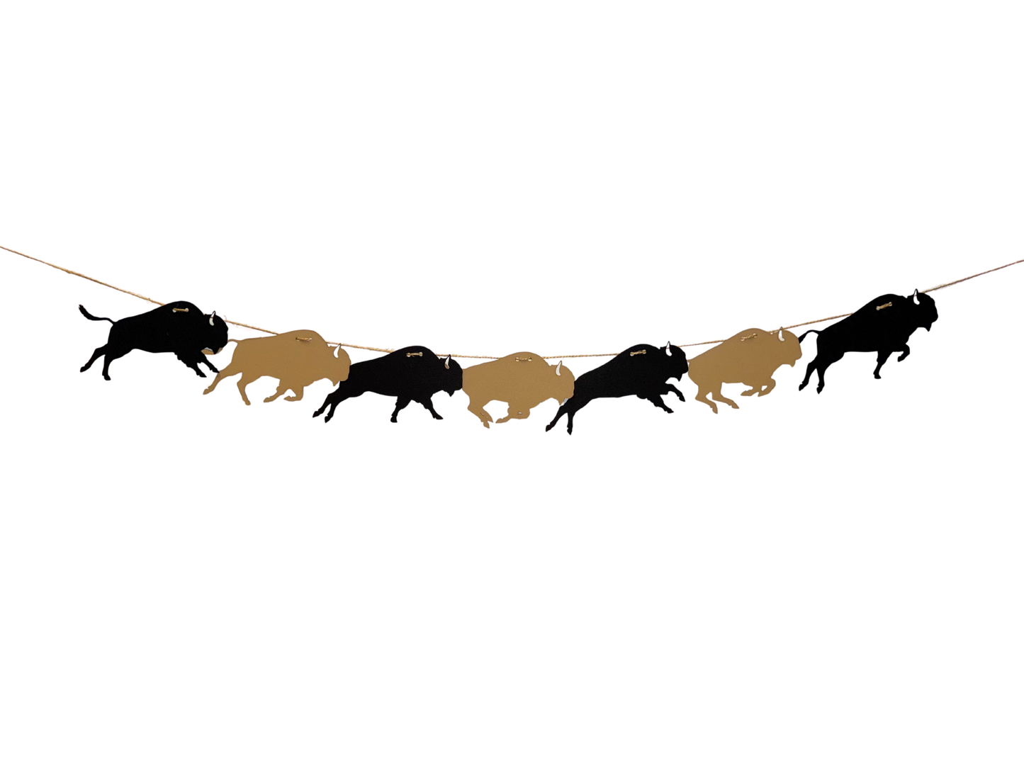 The Black and Gold Buffalo Garland