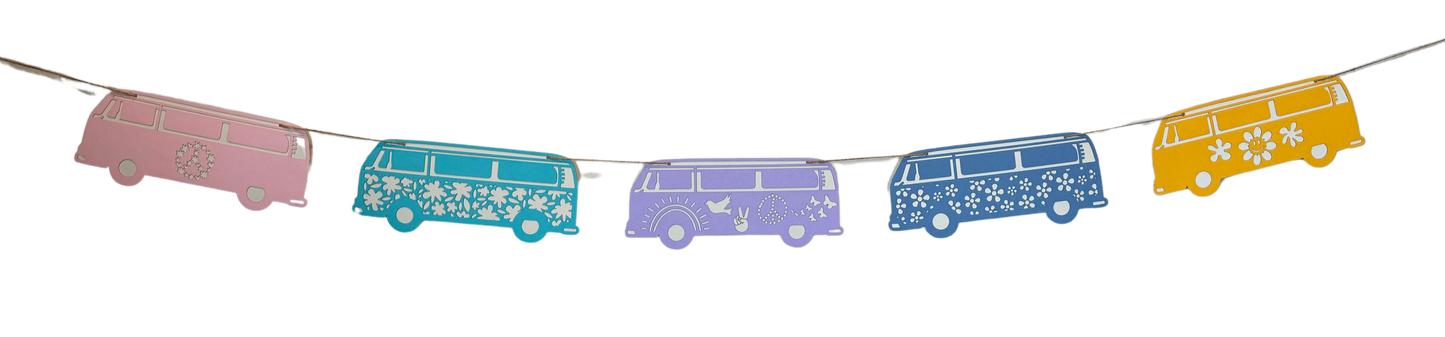 The Hippie Bus Garland - Colorful