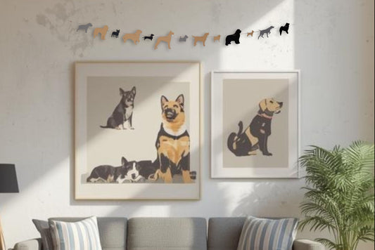 dog garland banner 