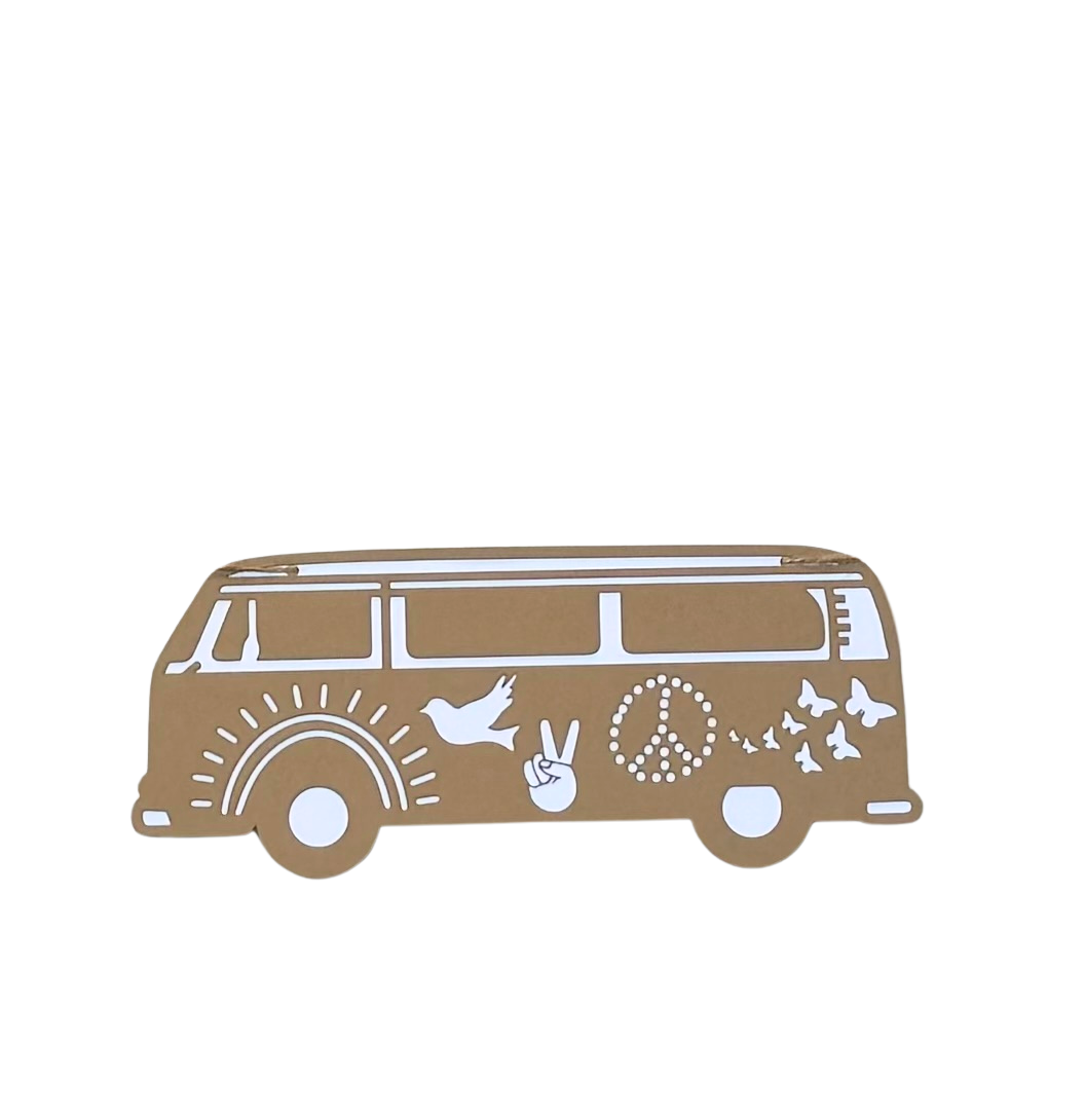 The Hippie Bus Garland - Neutral Tan