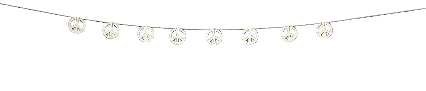 The Mini Peace Sign Garland